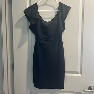 Black off the shoulder dress